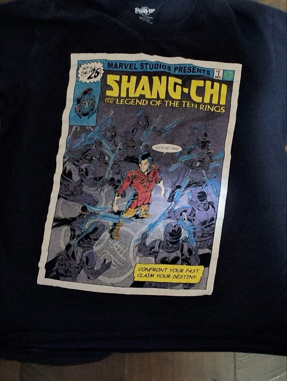 Marvel Shang-Chi Legend of the Ten Rings Graphic Tee - Black, Yellow, Red, Blue